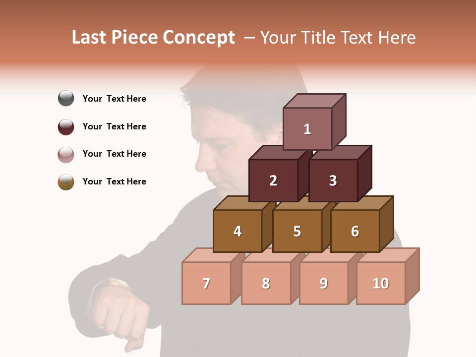 A Man In A Suit Is Holding His Hand Out PowerPoint Template