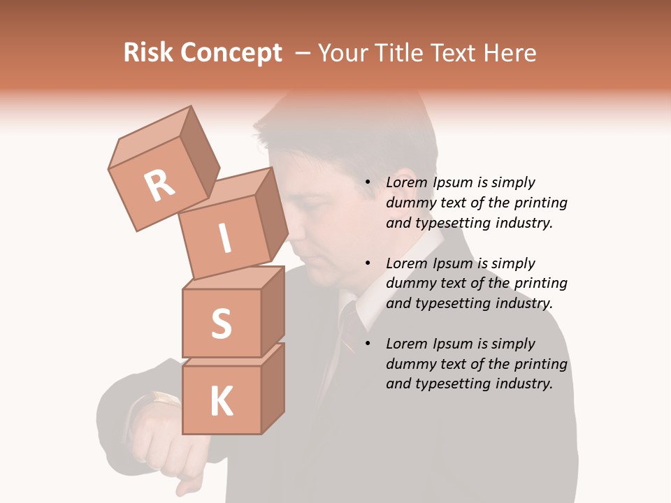 A Man In A Suit Is Holding His Hand Out PowerPoint Template