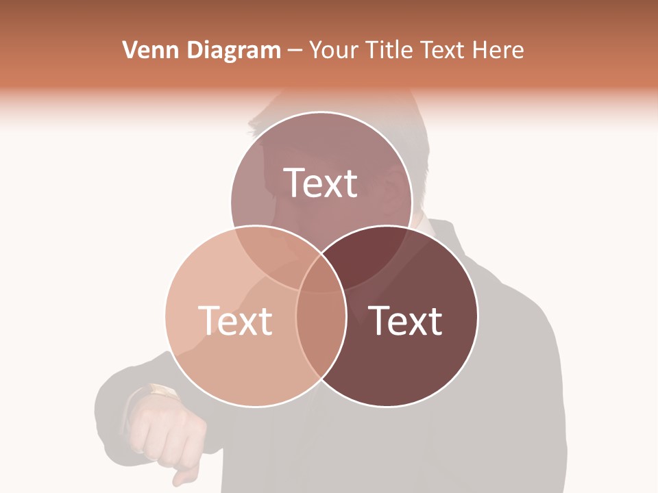 A Man In A Suit Is Holding His Hand Out PowerPoint Template