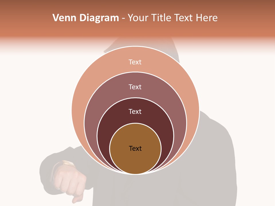 A Man In A Suit Is Holding His Hand Out PowerPoint Template