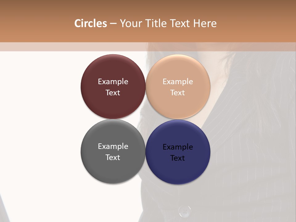 A Woman Sitting In Front Of A Laptop Computer PowerPoint Template