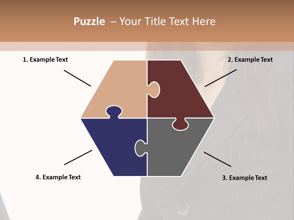 A Woman Sitting In Front Of A Laptop Computer PowerPoint Template