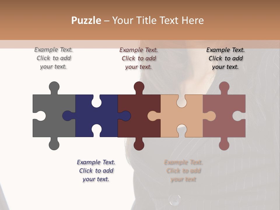 A Woman Sitting In Front Of A Laptop Computer PowerPoint Template