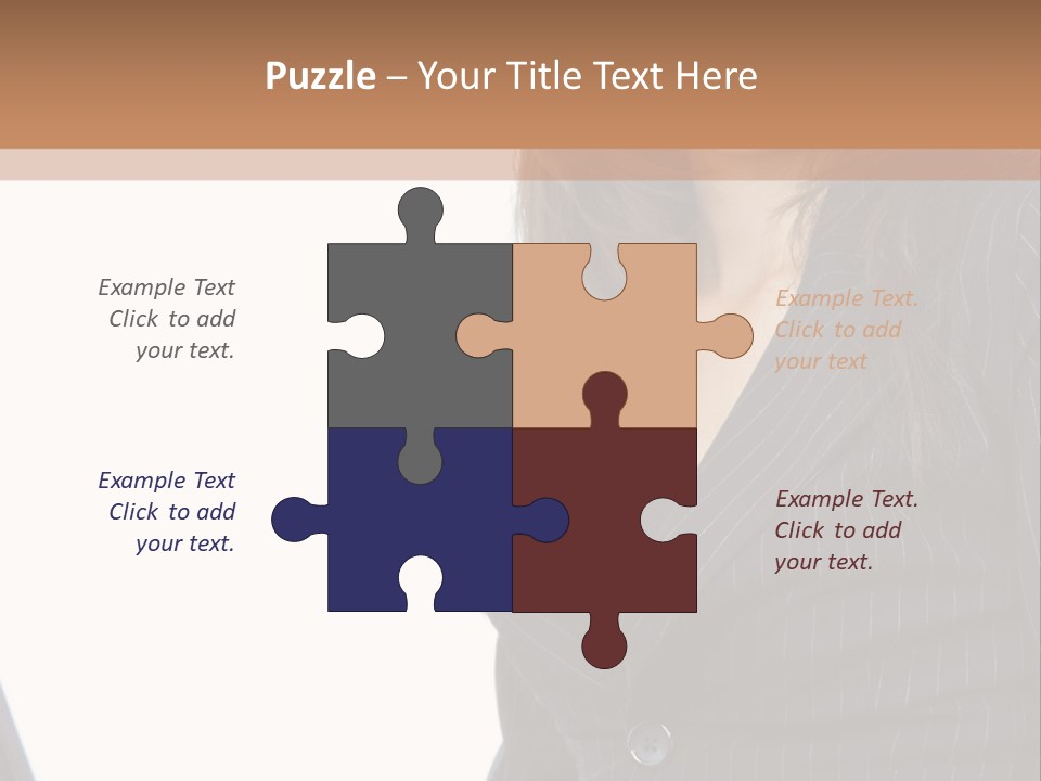 A Woman Sitting In Front Of A Laptop Computer PowerPoint Template