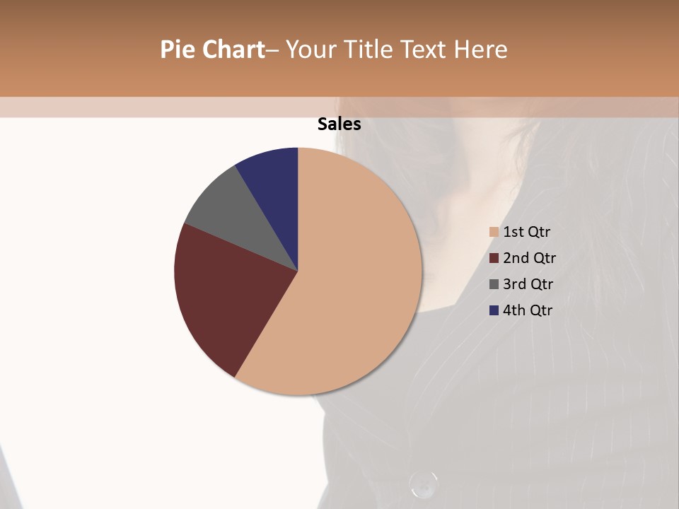 A Woman Sitting In Front Of A Laptop Computer PowerPoint Template