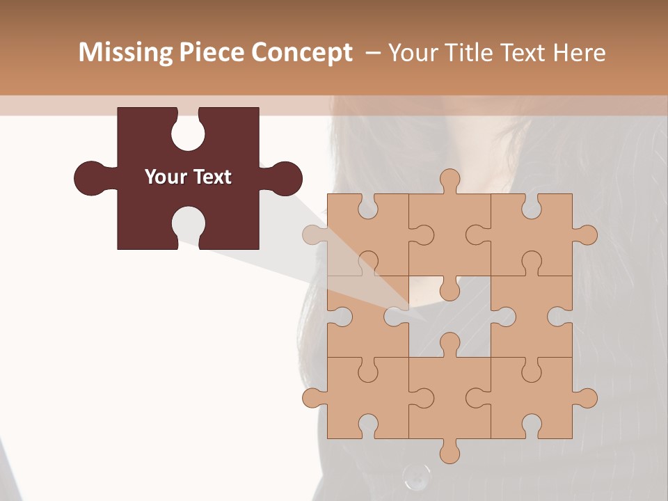 A Woman Sitting In Front Of A Laptop Computer PowerPoint Template