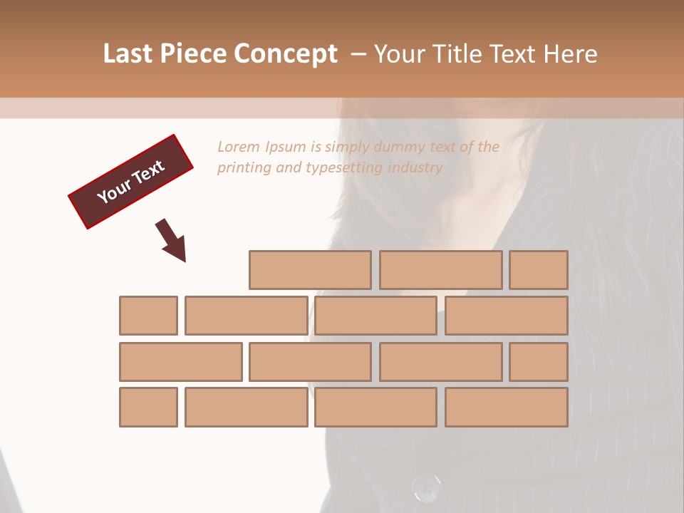 A Woman Sitting In Front Of A Laptop Computer PowerPoint Template