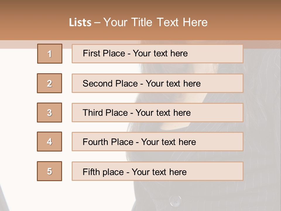 A Woman Sitting In Front Of A Laptop Computer PowerPoint Template