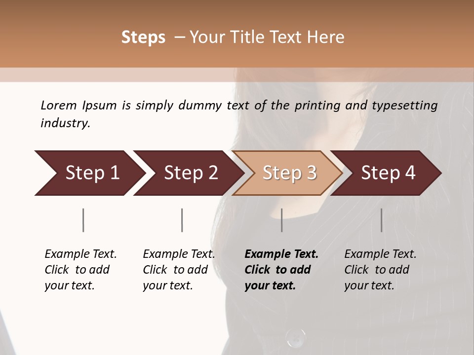 A Woman Sitting In Front Of A Laptop Computer PowerPoint Template