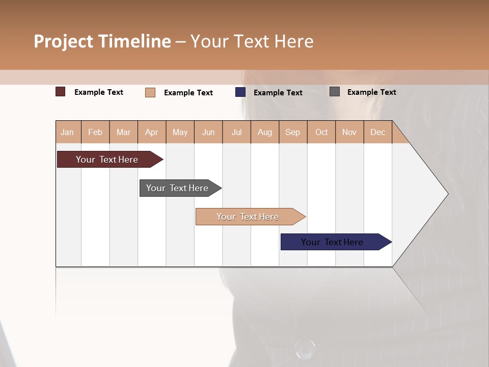 A Woman Sitting In Front Of A Laptop Computer PowerPoint Template