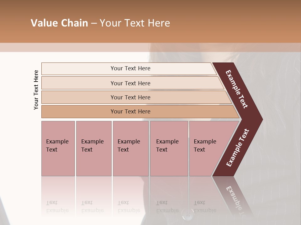A Woman Sitting In Front Of A Laptop Computer PowerPoint Template