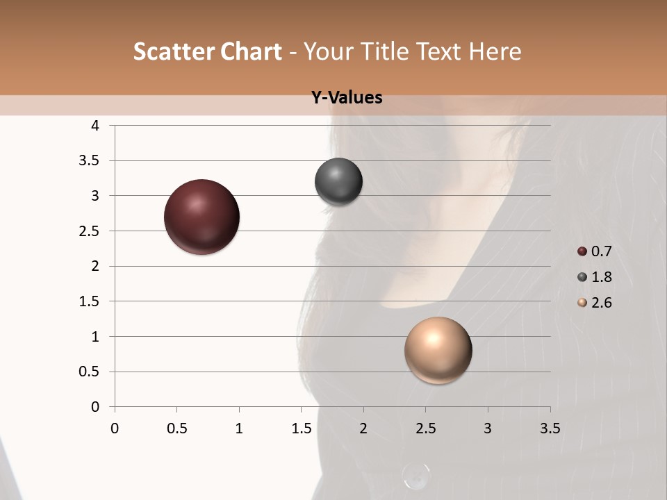 A Woman Sitting In Front Of A Laptop Computer PowerPoint Template
