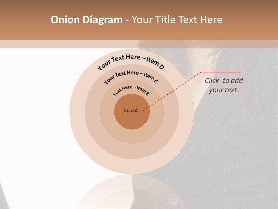 A Woman Sitting In Front Of A Laptop Computer PowerPoint Template