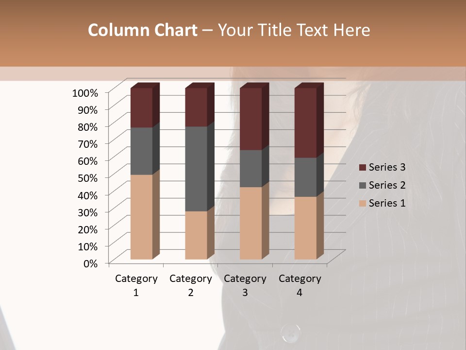 A Woman Sitting In Front Of A Laptop Computer PowerPoint Template