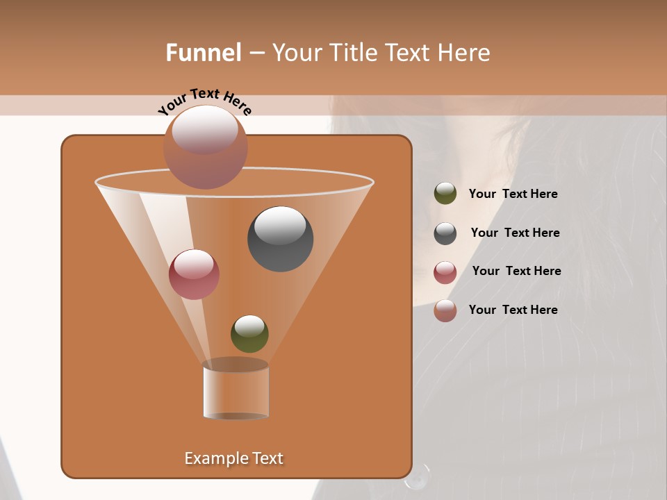 A Woman Sitting In Front Of A Laptop Computer PowerPoint Template