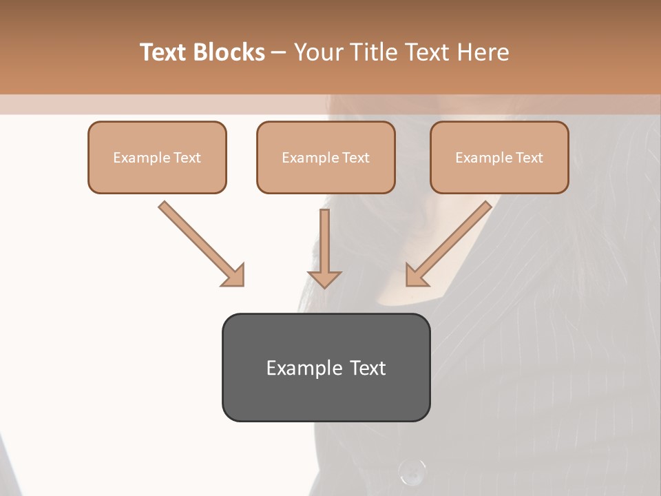 A Woman Sitting In Front Of A Laptop Computer PowerPoint Template