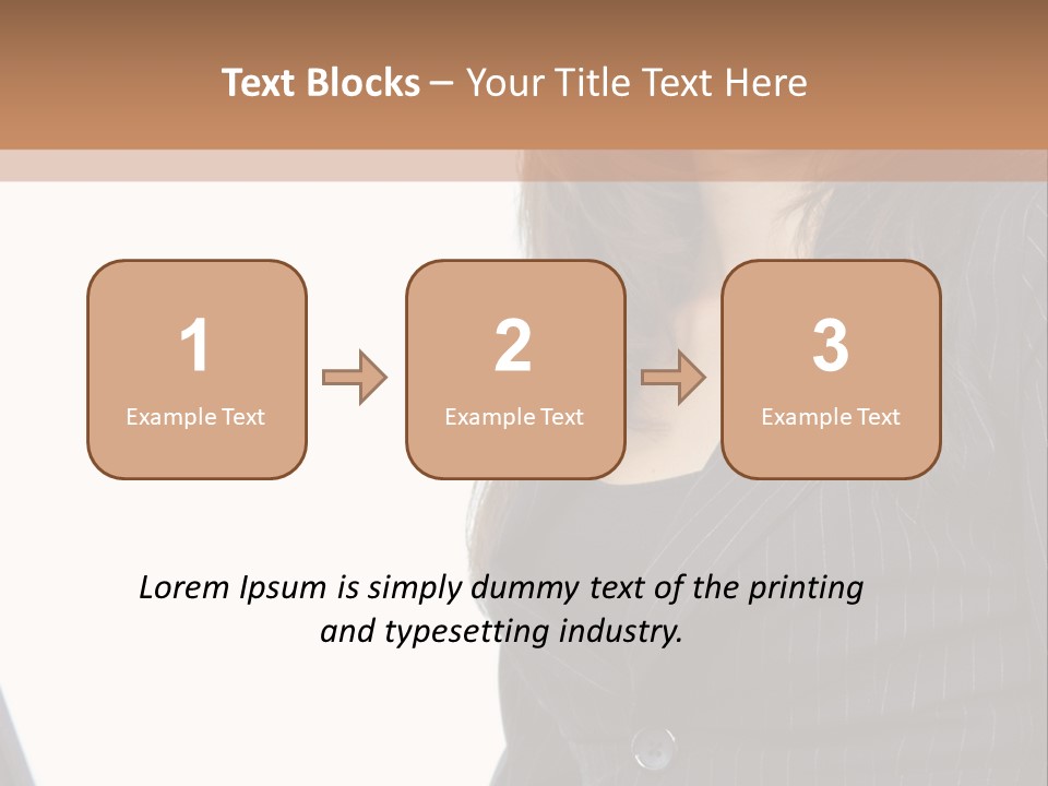 A Woman Sitting In Front Of A Laptop Computer PowerPoint Template