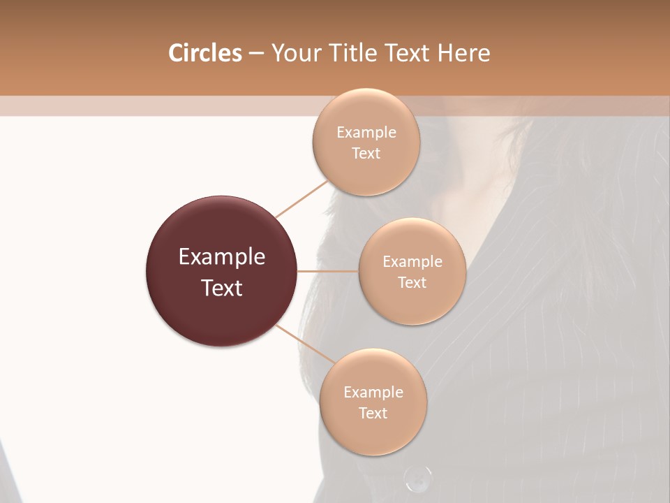 A Woman Sitting In Front Of A Laptop Computer PowerPoint Template