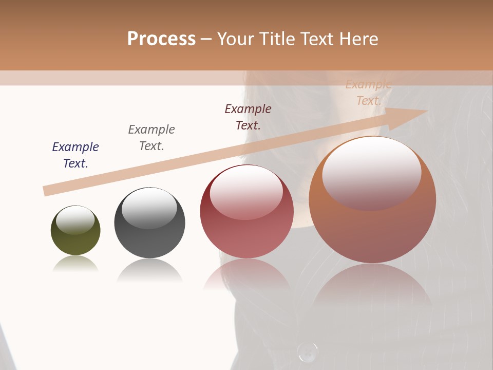 A Woman Sitting In Front Of A Laptop Computer PowerPoint Template