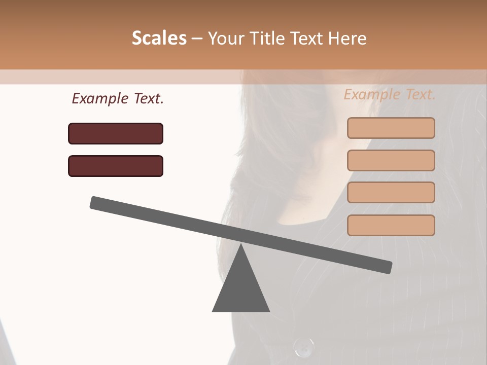 A Woman Sitting In Front Of A Laptop Computer PowerPoint Template