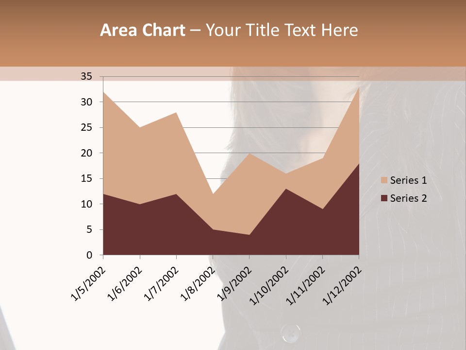 A Woman Sitting In Front Of A Laptop Computer PowerPoint Template