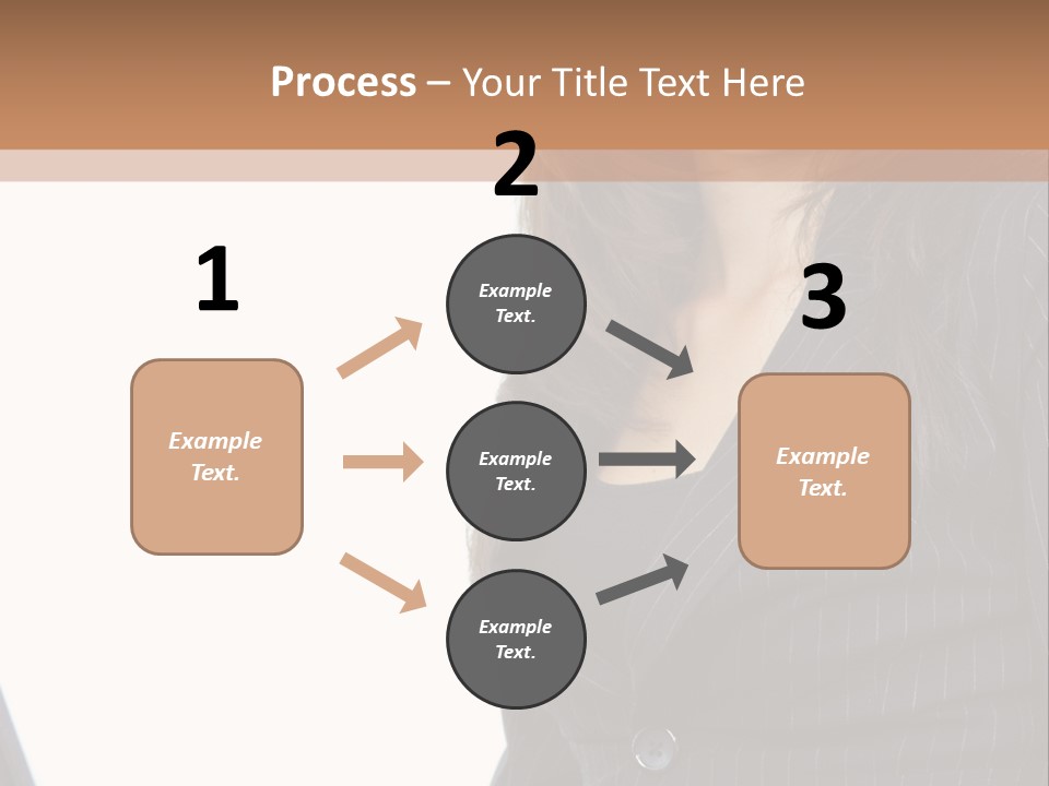 A Woman Sitting In Front Of A Laptop Computer PowerPoint Template