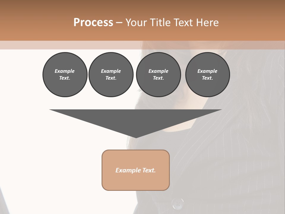 A Woman Sitting In Front Of A Laptop Computer PowerPoint Template