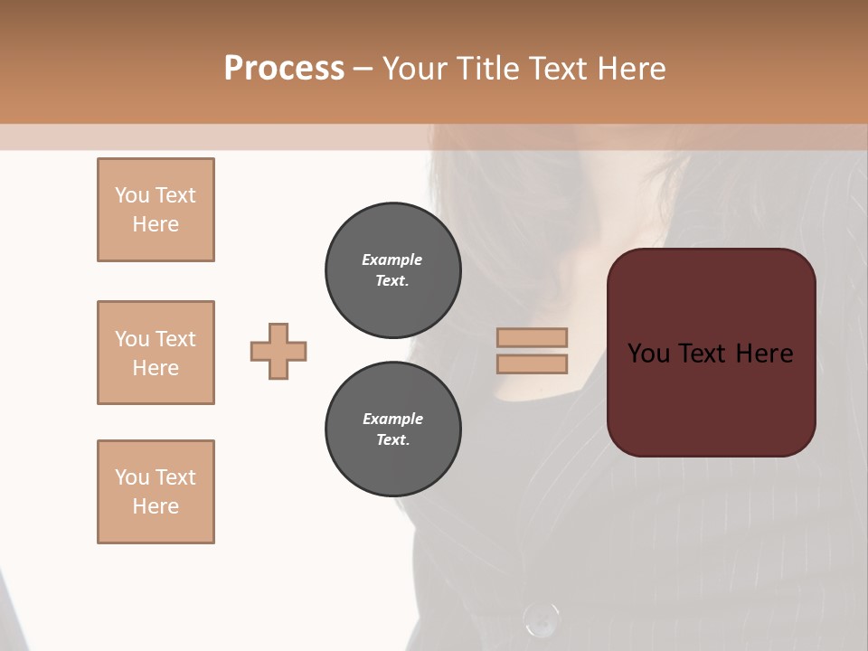 A Woman Sitting In Front Of A Laptop Computer PowerPoint Template