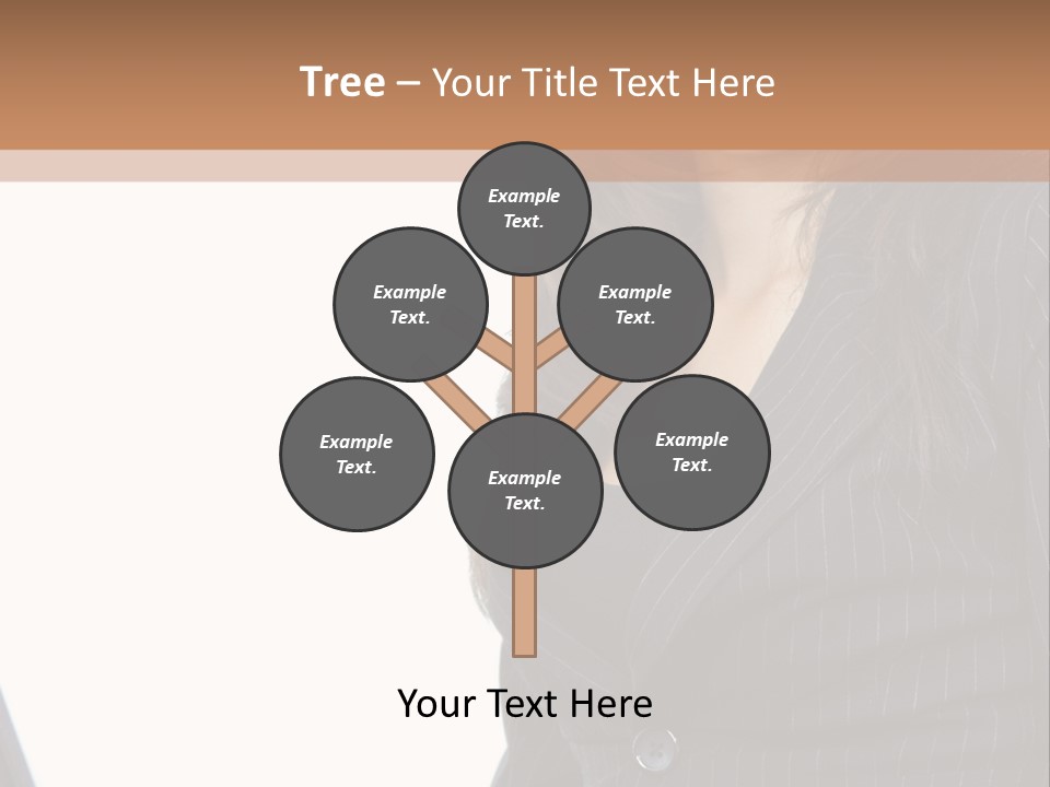 A Woman Sitting In Front Of A Laptop Computer PowerPoint Template