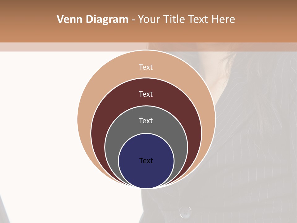 A Woman Sitting In Front Of A Laptop Computer PowerPoint Template
