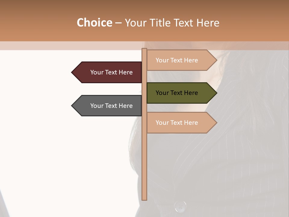 A Woman Sitting In Front Of A Laptop Computer PowerPoint Template