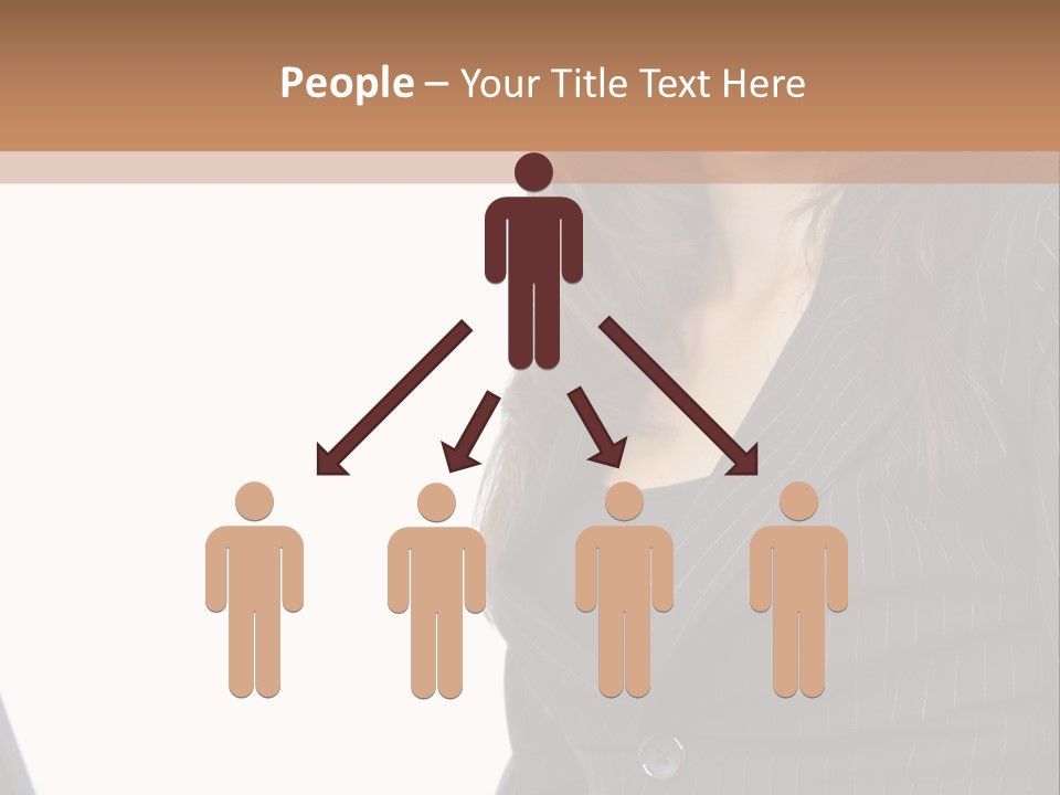 A Woman Sitting In Front Of A Laptop Computer PowerPoint Template