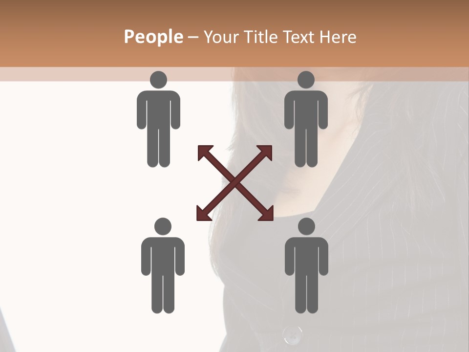 A Woman Sitting In Front Of A Laptop Computer PowerPoint Template