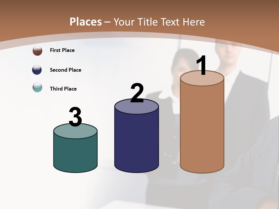 A Man In A Business Suit Standing In Front Of A Group Of People PowerPoint Template