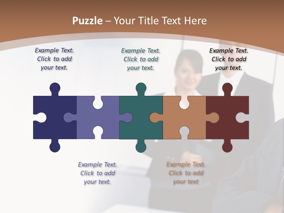 A Man In A Business Suit Standing In Front Of A Group Of People PowerPoint Template