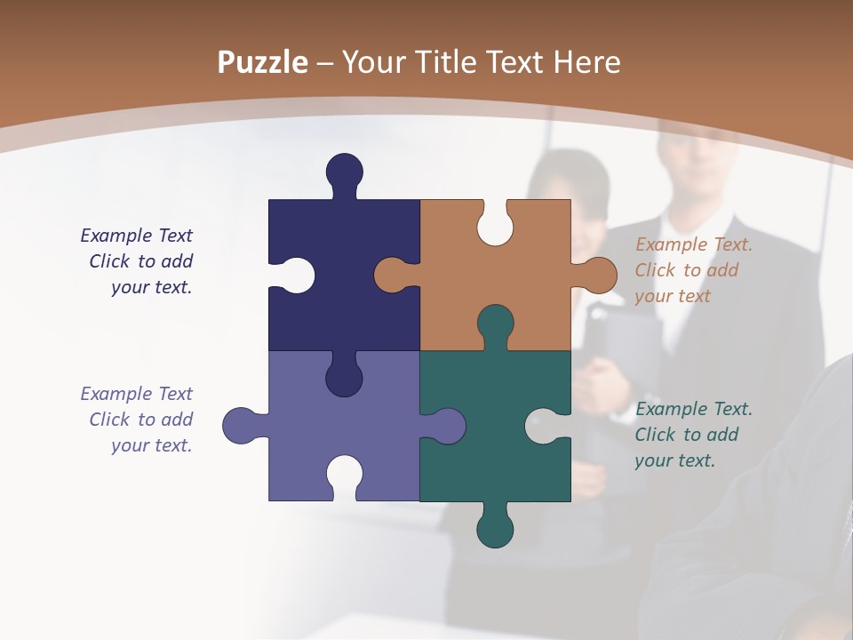 A Man In A Business Suit Standing In Front Of A Group Of People PowerPoint Template