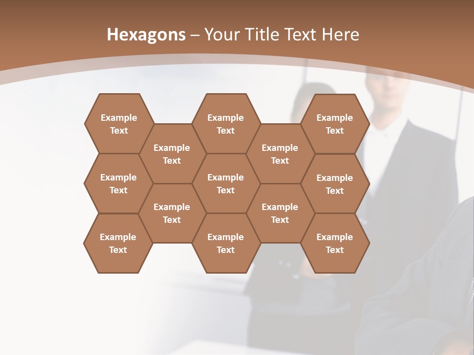 A Man In A Business Suit Standing In Front Of A Group Of People PowerPoint Template