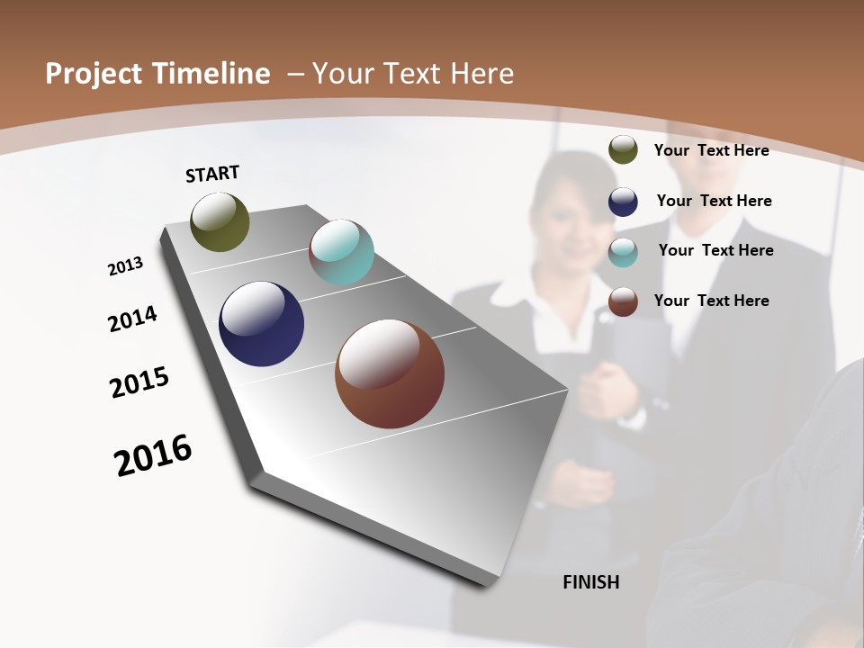 A Man In A Business Suit Standing In Front Of A Group Of People PowerPoint Template