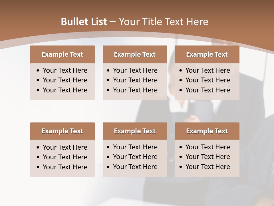 A Man In A Business Suit Standing In Front Of A Group Of People PowerPoint Template