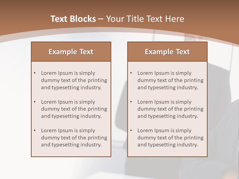 A Man In A Business Suit Standing In Front Of A Group Of People PowerPoint Template