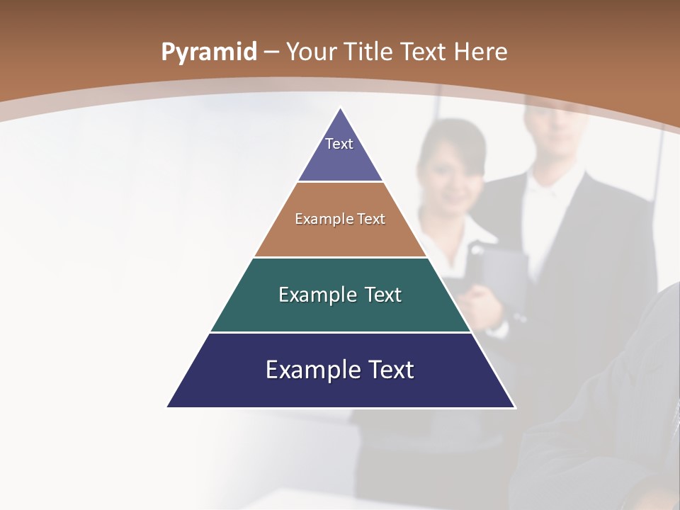 A Man In A Business Suit Standing In Front Of A Group Of People PowerPoint Template