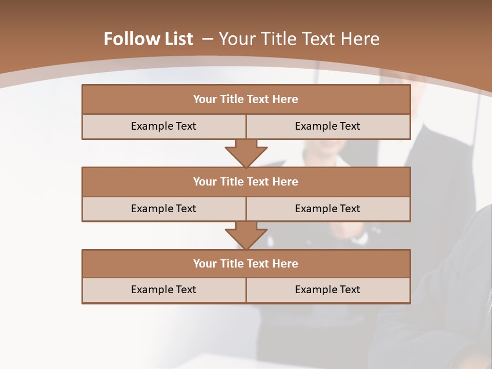 A Man In A Business Suit Standing In Front Of A Group Of People PowerPoint Template