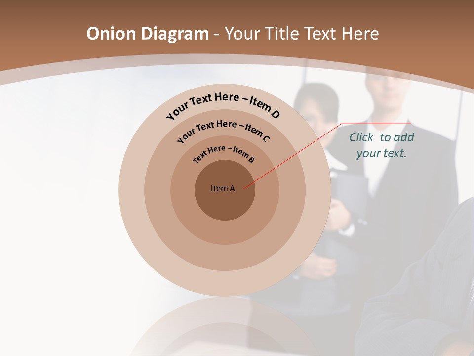 A Man In A Business Suit Standing In Front Of A Group Of People PowerPoint Template