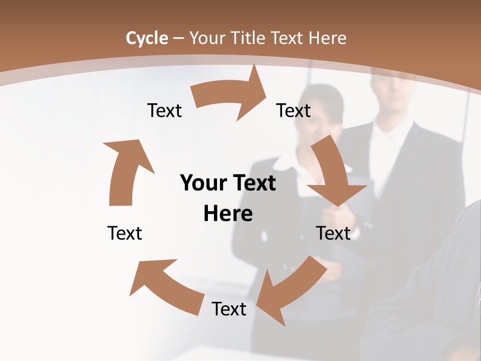 A Man In A Business Suit Standing In Front Of A Group Of People PowerPoint Template