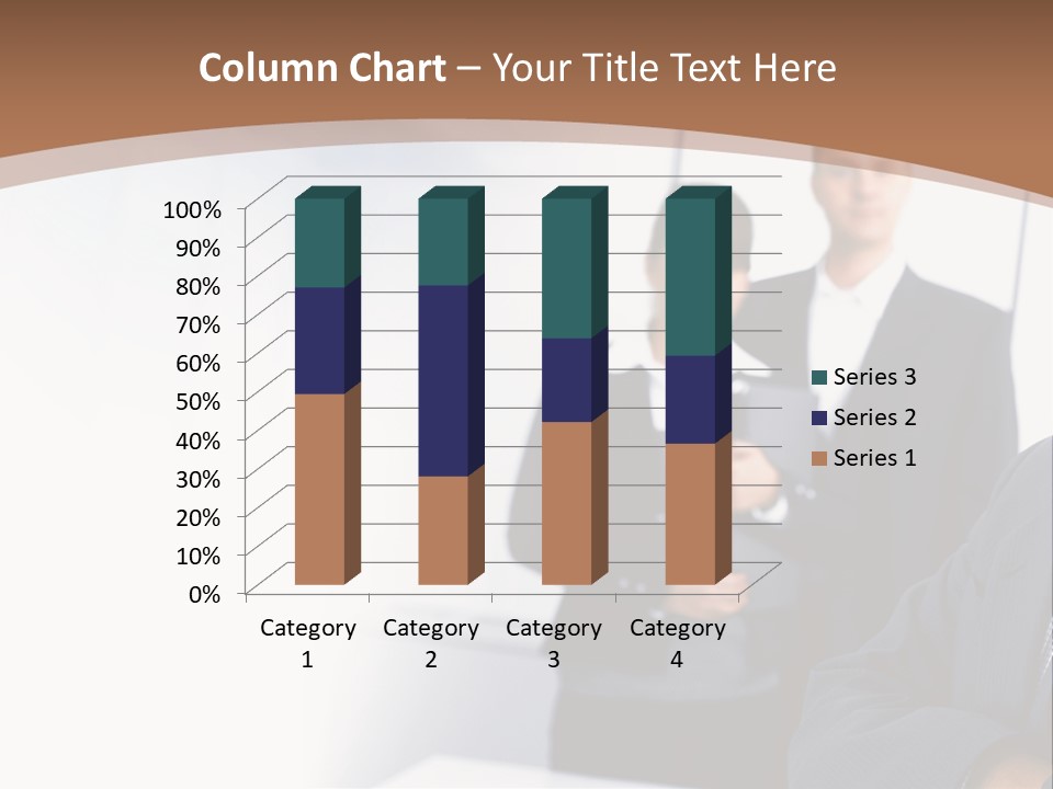 A Man In A Business Suit Standing In Front Of A Group Of People PowerPoint Template