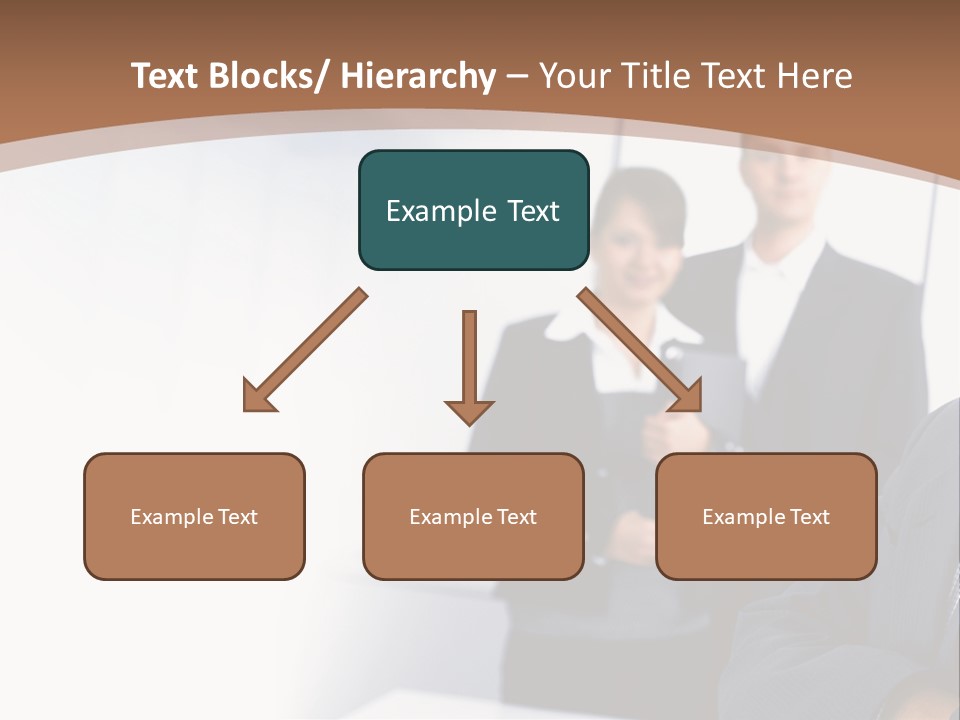 A Man In A Business Suit Standing In Front Of A Group Of People PowerPoint Template