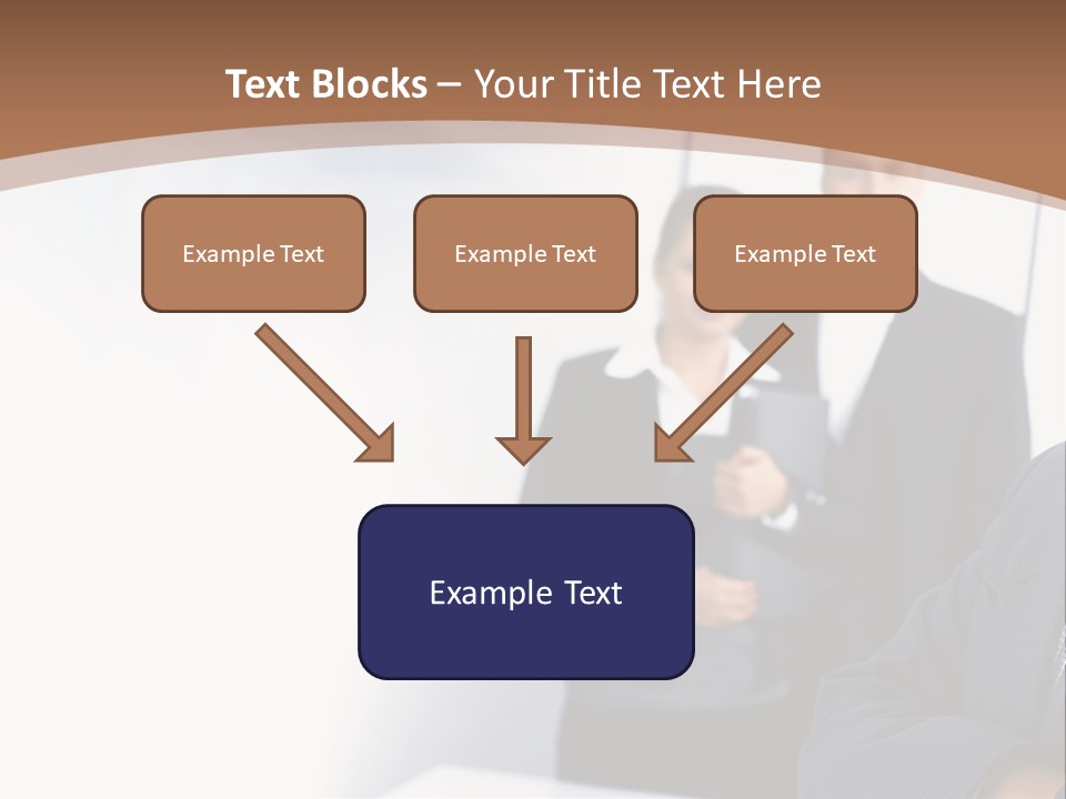 A Man In A Business Suit Standing In Front Of A Group Of People PowerPoint Template