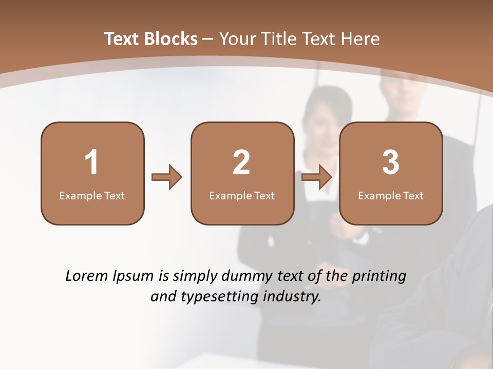 A Man In A Business Suit Standing In Front Of A Group Of People PowerPoint Template