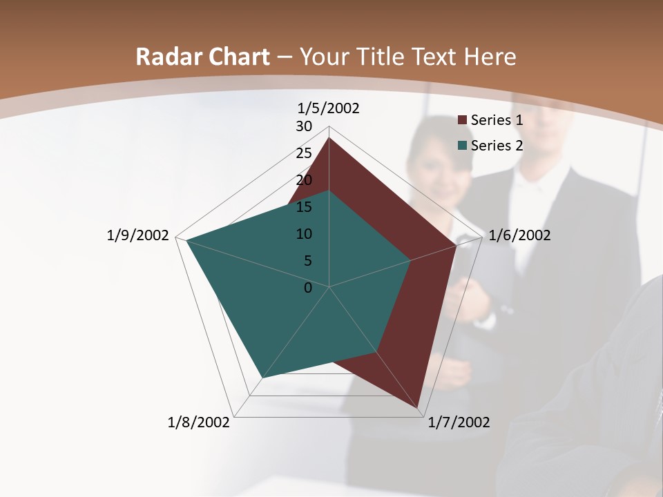 A Man In A Business Suit Standing In Front Of A Group Of People PowerPoint Template