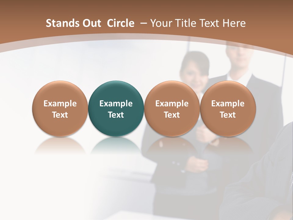 A Man In A Business Suit Standing In Front Of A Group Of People PowerPoint Template